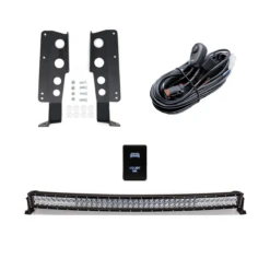 42" Hidden Grille Curved LED Light Bar Brackets Kit For 2014-2021 Toyota Tundra -Cali Raisedled Sale Store 14 21 Tundra CHGLB Kit Combo 1
