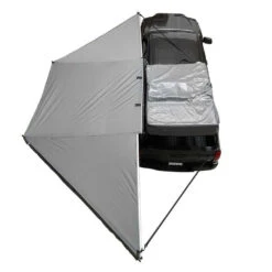 HD Nomadic 180 Degree Awning - Dark Grey With Black Travel Cover Universal
