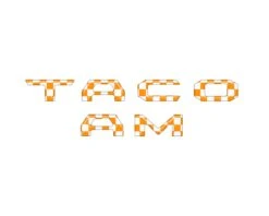 Tennessee Checkerboard Glove Box & Tailgate Letter Inserts Fits 2016-2023 Toyota Tacoma