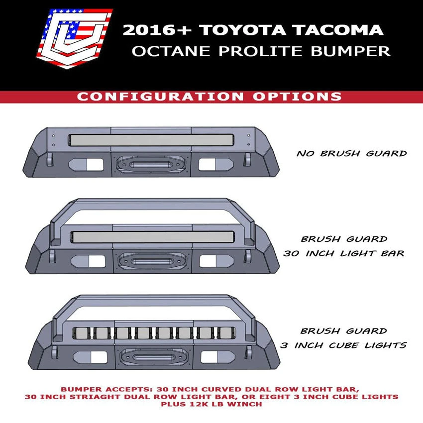 2012-2015 TOYOTA TACOMA PROLITE FRONT WINCH BUMPER 4 2012-2015 TOYOTA TACOMA PROLITE FRONT WINCH BUMPER - Image 4